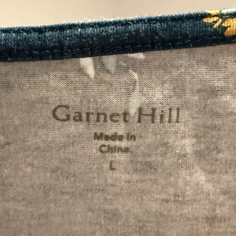 2 dresses Garnet Hill Short-Sleeve Tie-Waist sz L - Picture 5 of 8